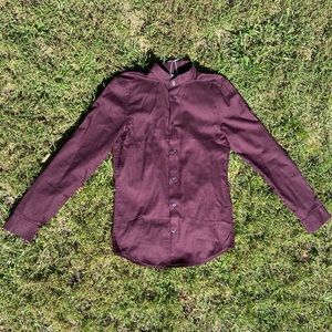 Henley button up shirt